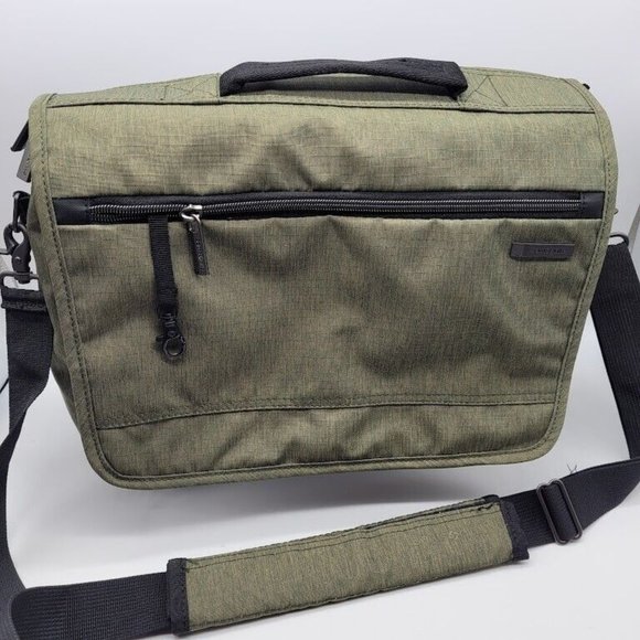 SOLD NWOT Samsonite Modern Utility Messenger Bag Laptop Green - Picture 9 of 13